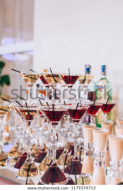 Delicious Wedding Reception Candy Bar Dessert Stock Photo Edit