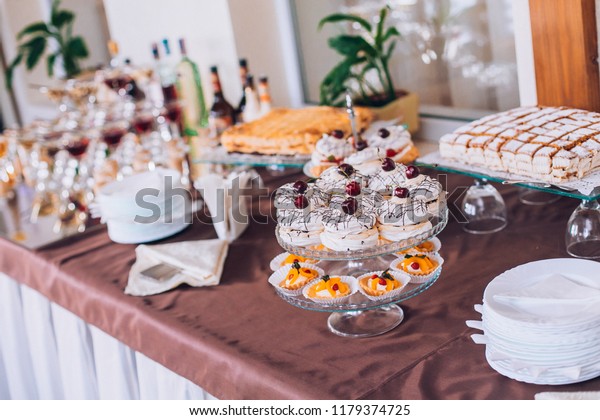 Delicious Wedding Reception Candy Bar Dessert Stock Photo Edit