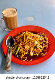 Delicious Wet Fried Noodle From Local Stall At Sri Segambut, Kuala Lumpur And Very Cheap.