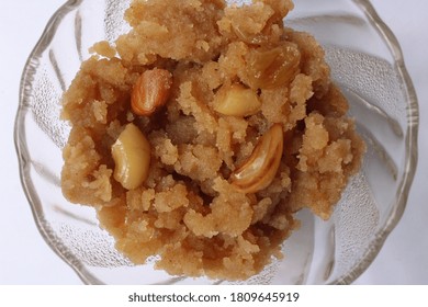 Delicious Wheat Halwa In A Bowl