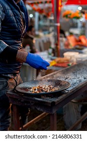 Delicious Wok Grilled Food With Grated Cheese On A Bbq On Orange Blossom Festival In The City Of Adana Of Turkey Country.
03.25.2022