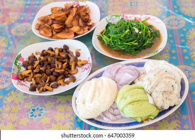 Delicious Yunnan Food On Table, Chinese Style