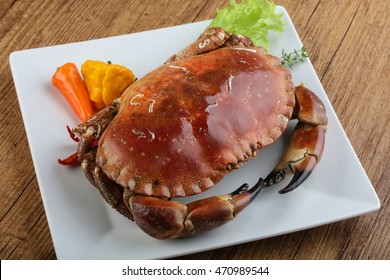 Delicous Stone crab with herbs and spices