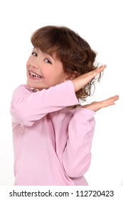 Delighted Girl Clapping Her Hands