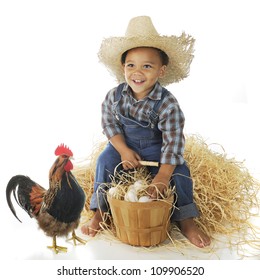 heaven Ideally Ninth Delighted Preschool Farm Boy Sitting On Stock Photo 109906520 | Shutterstock