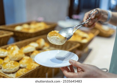 Delightful Bakery Experience: Serving Freshly Baked Goods   - Powered by Shutterstock