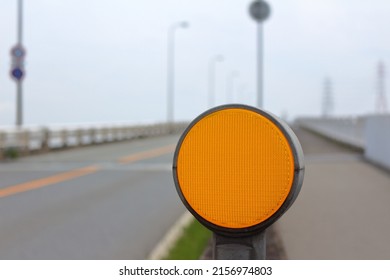 Delineator to protect road safety - Shutterstock ID 2156974803