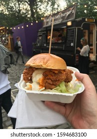 Delish Fried Buffalo Chicken Burger 