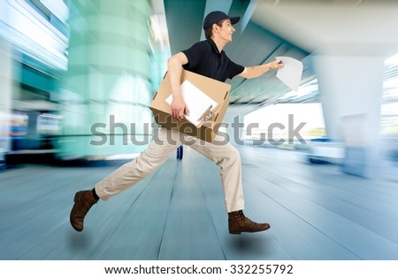 Delivering.