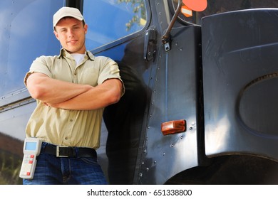 Delivery Boy Standing Next His Van Stock Photo 651338800 | Shutterstock