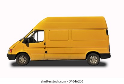 593 Blank delivery truck van yellow Images, Stock Photos & Vectors ...