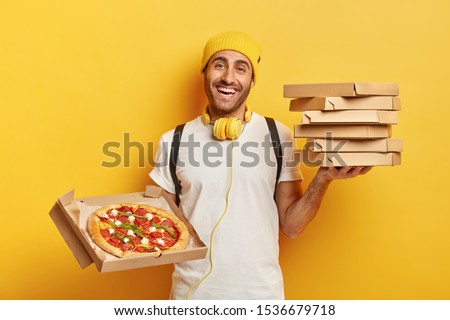 Image, Stock Photo Man opens shirt shows white space / Copy Space