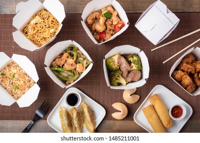 Delivery Image, American Chinese Food In Boxes