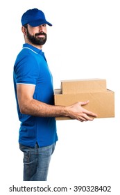 Delivery Man Stock Photo (Edit Now) 478796047