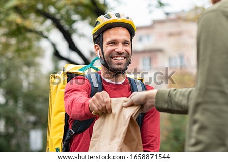 Similar – Image, Stock Photo man taking an outdoor shower