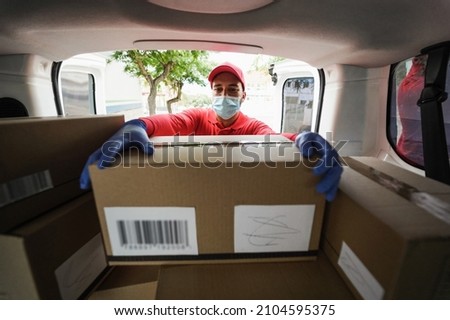 Similar – Image, Stock Photo picked up on a mushroom hunt
