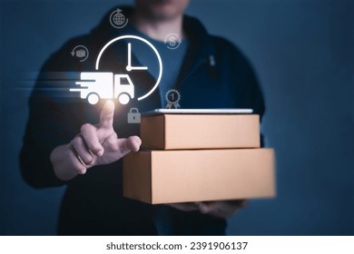 Delivery service, where advanced application and technology-driven approach prioritize your satisfaction. From shipping to receiving, every package is handled with precision - Powered by Shutterstock