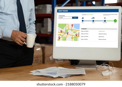 Delivery tracking system for e-commerce and modish online business to timely goods transportation and delivery