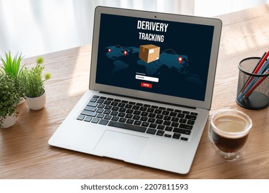 Delivery tracking system for e-commerce and modish online business to timely goods transportation and delivery
