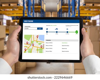 Delivery tracking system for e-commerce and modish online business to timely goods transportation and delivery