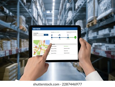 Delivery tracking system for e-commerce and modish online business to timely goods transportation and delivery