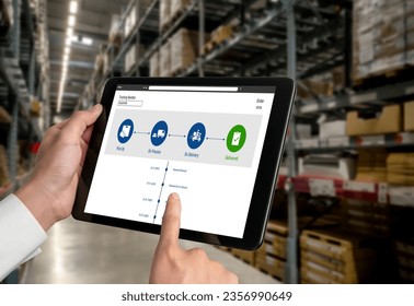 Delivery tracking system for e-commerce and modish online business to timely goods transportation and delivery