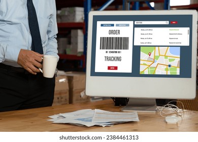 Delivery tracking system for e-commerce and modish online business to timely goods transportation and delivery