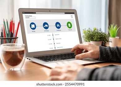 Delivery tracking system for e-commerce and modish online business to timely goods transportation and delivery