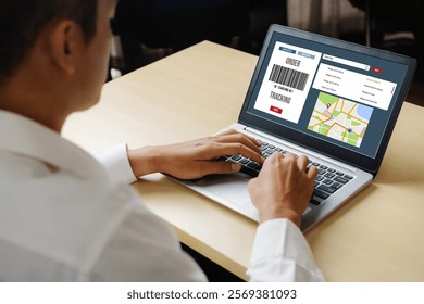 Delivery tracking system for e-commerce and modish online business to timely goods transportation and delivery