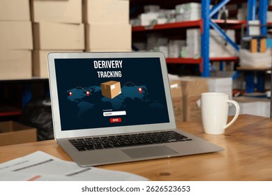 Delivery tracking system for e-commerce and modish online business to timely goods transportation and delivery