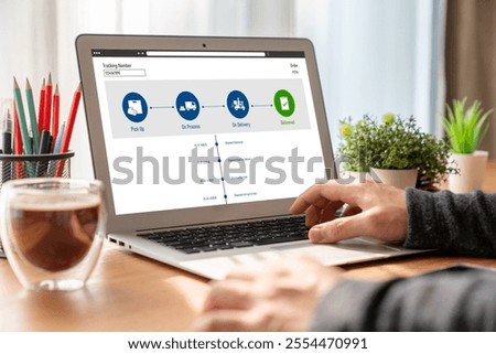 Delivery tracking system for e-commerce and modish online business to timely goods transportation and delivery