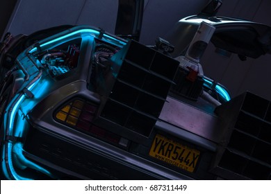 DeLorean At London Film And Comic Con 2017