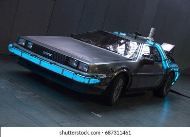 DeLorean At London Film And Comic Con 2017