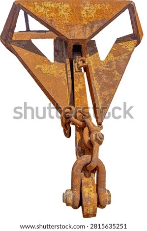 Delta type anchor for work barge or big ship anchor job or mooring
