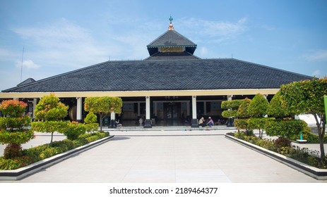 Demak,Indonesia - January 01 2022 :The Great Mosque Of Demak Is A Religious Tourism Place In Demak Regency Which Was Once A Civilization Of Islamic Development In Indonesia