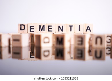 Dementia Word Cube On Reflection