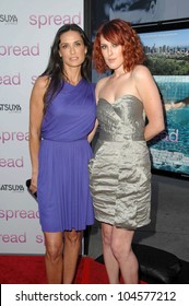 Demi Moore And Rumer Willis  At The Los Angeles Premiere Of 'Spread'. Arclight Cinemas, Hollywood, CA. 08-03-09