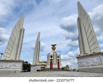 The Democracy Monument Was Built To Commemorate The Transformation Of Siam From Absolute Monarchy To Democracy. It Is Often Used As A Key Area For Political Rallies For Democracy. Bangkok Thailand.