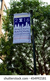 Democratic National Convention Sign In Philadelphia Occurring Between July 25 And July 28, 2016