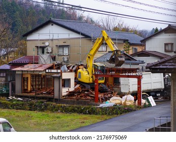 Demolition Work Of Vacant House