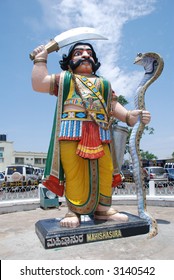 Demon Mahishasura, Chamundi Hill, Mysore