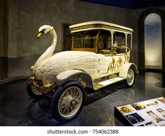 Den Haag, Netherlands, November 2017. Swan Car On Show At The Louwman Car Museum