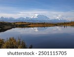 Denali National Park Alaska Autumn Reflection Landscape