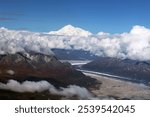 Denali National Park in the background of Mount Denali, formerly Mount McKinley