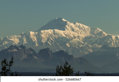 Denali At Sunrise From Talkeetna, Alaska.