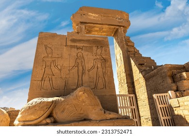 Dendera temple in a sunny day, Luxor, Egypt - Shutterstock ID 2313752471