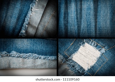 Denim Background Collage Stock Photo 111109160 | Shutterstock