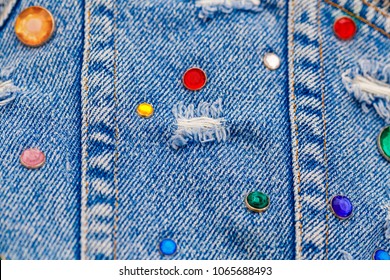 denim and rhinestones