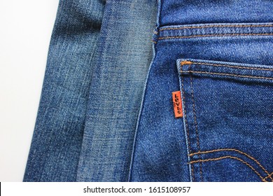 levis with white patch on back pocket