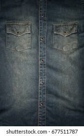 Denim Jeans Shirt Texture Blue Abstract Stock Photo (Edit Now) 677511787